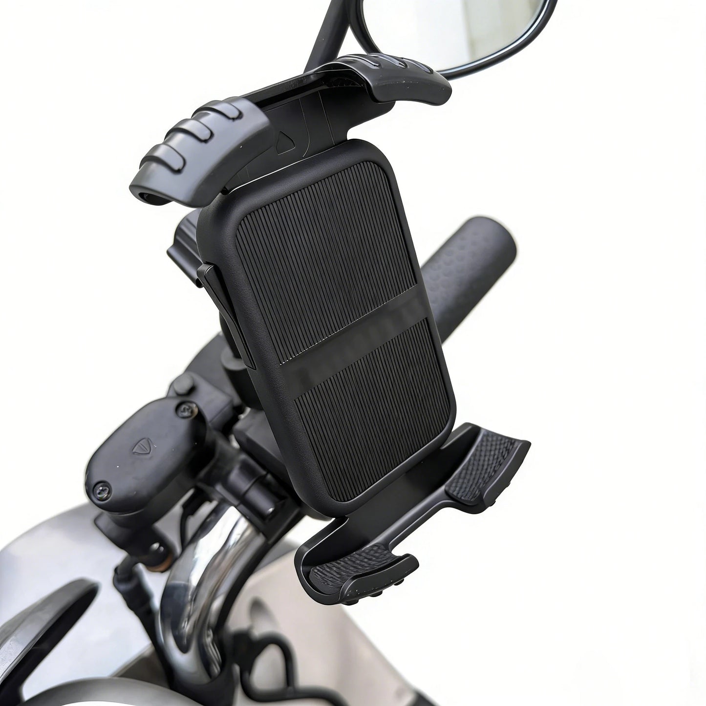 Bicycle Phone Clip Rearview Mirror Motorcycle Holder Rotating Knob Locking Mechanism Stability Enhancement Riding NavigationTool