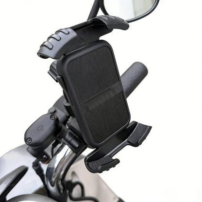 Bicycle Phone Clip Rearview Mirror Motorcycle Holder Rotating Knob Locking Mechanism Stability Enhancement Riding NavigationTool