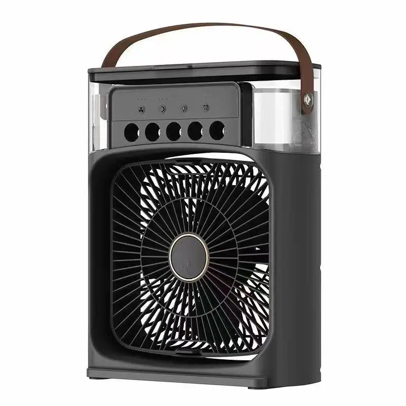 Lenovo Portable Air Conditioner Fan Mini USB Air Cooler Humidifier Water Mist Spray LED Night Light Desktop Cooling Fan