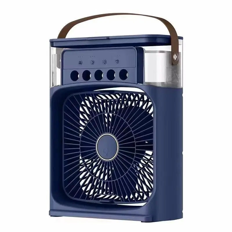 Lenovo Portable Air Conditioner Fan Mini USB Air Cooler Humidifier Water Mist Spray LED Night Light Desktop Cooling Fan