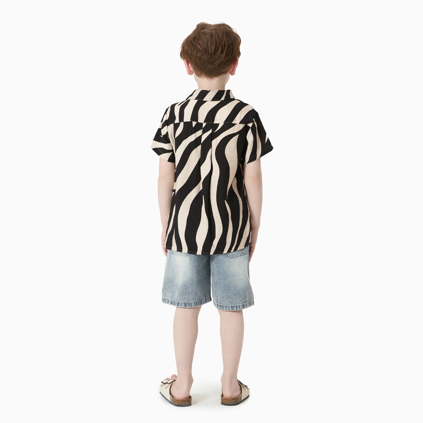 PatPat Striped Casual Boys' Short Sleeve Shirt