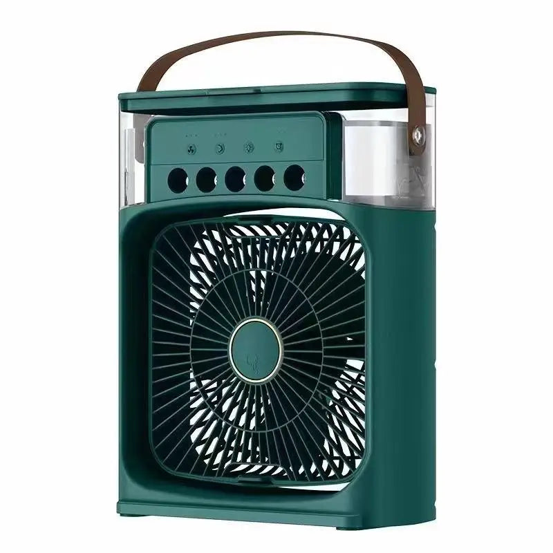 Lenovo Portable Air Conditioner Fan Mini USB Air Cooler Humidifier Water Mist Spray LED Night Light Desktop Cooling Fan