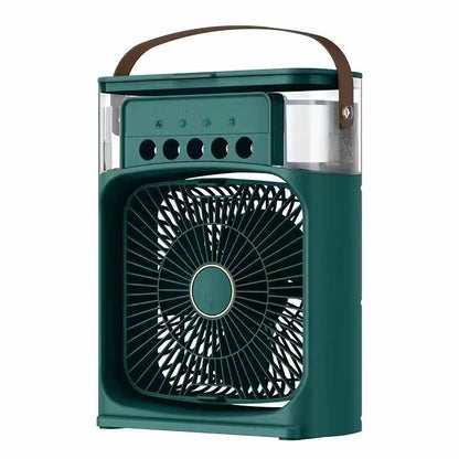 Lenovo Portable Air Conditioner Fan Mini USB Air Cooler Humidifier Water Mist Spray LED Night Light Desktop Cooling Fan
