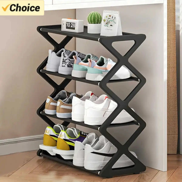 Hot 4-Tier X-Type Shoe Storage Rack,